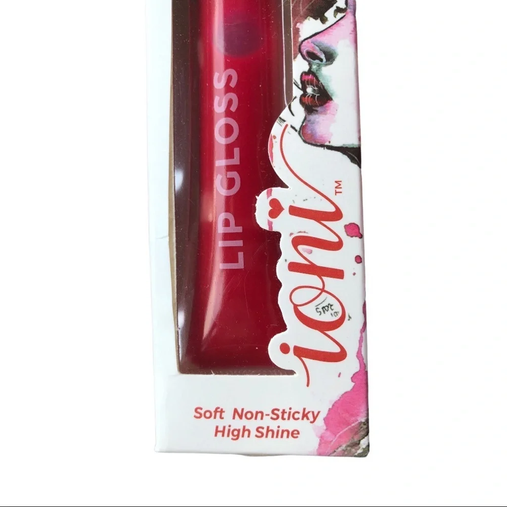 2 High shine lip gloss in sheer fuchsia, Melon,‎ Fuchsia, sheer red, Warm nude